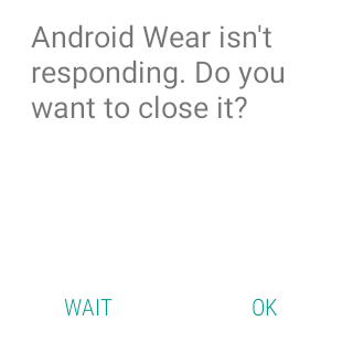 Time has become unresponsive